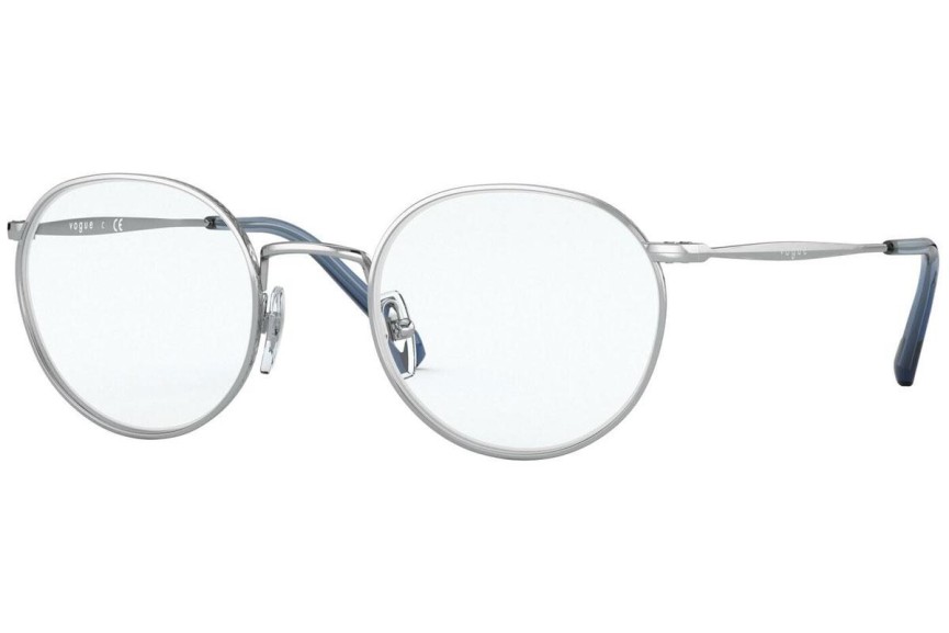 Okulary korekcyjne Vogue Eyewear VO4183 323 Okrągłe Srebrne