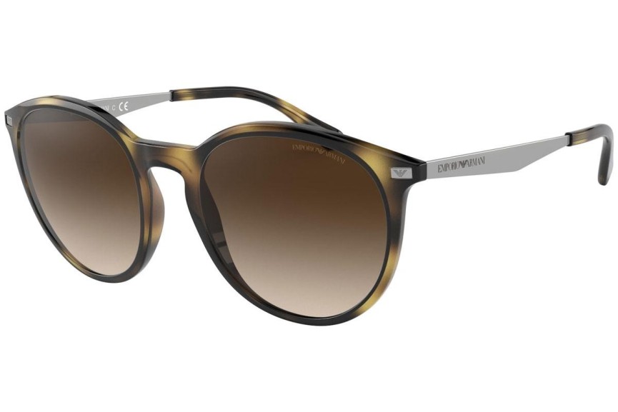 Okulary przeciwsłoneczne Emporio Armani EA4148 508913 Okrągłe Havana