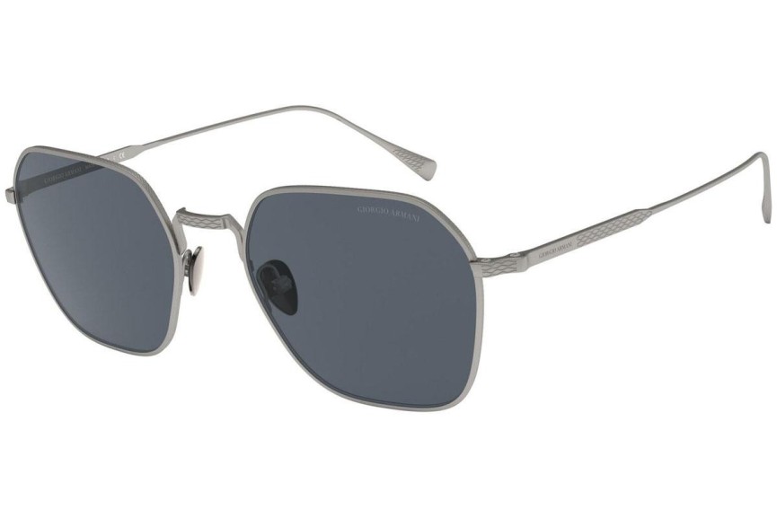 Okulary przeciwsłoneczne Giorgio Armani AR6104 300387 Kwadratowe Srebrne