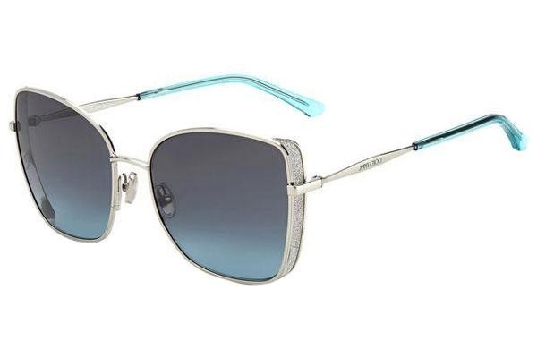 Okulary przeciwsłoneczne Jimmy Choo ALEXIS/S 010/I7 Kwadratowe Srebrne