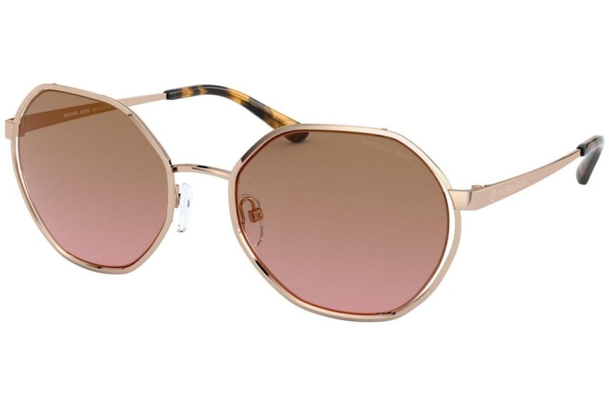 Okulary przeciwsłoneczne Michael Kors Porto MK1072 110814 Okrągłe Złote