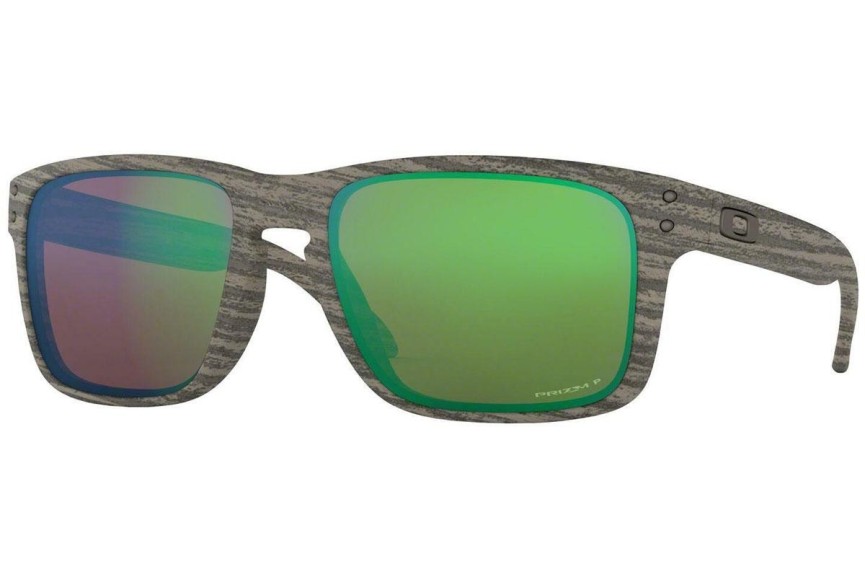 Okulary przeciwsłoneczne Oakley Holbrook OO9102-J8 Polarized Kwadratowe Brązowe