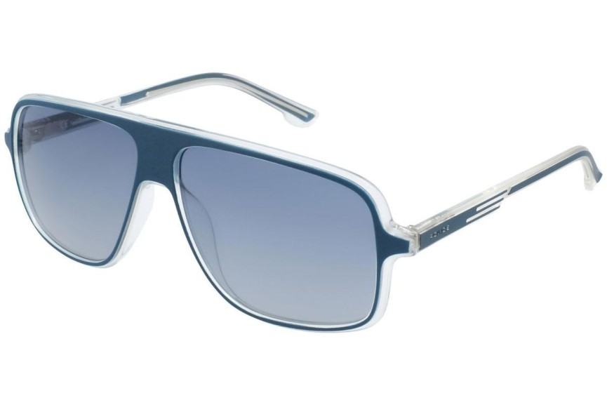 Okulary przeciwsłoneczne Police Offset 1 SPL961 6RVP Polarized Pilotki (Aviator) Niebieskie