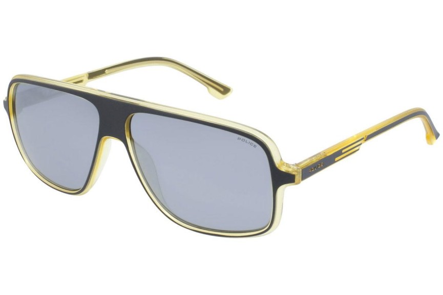 Okulary przeciwsłoneczne Police Offset 1 SPL961 KAUP Polarized Pilotki (Aviator) Szare