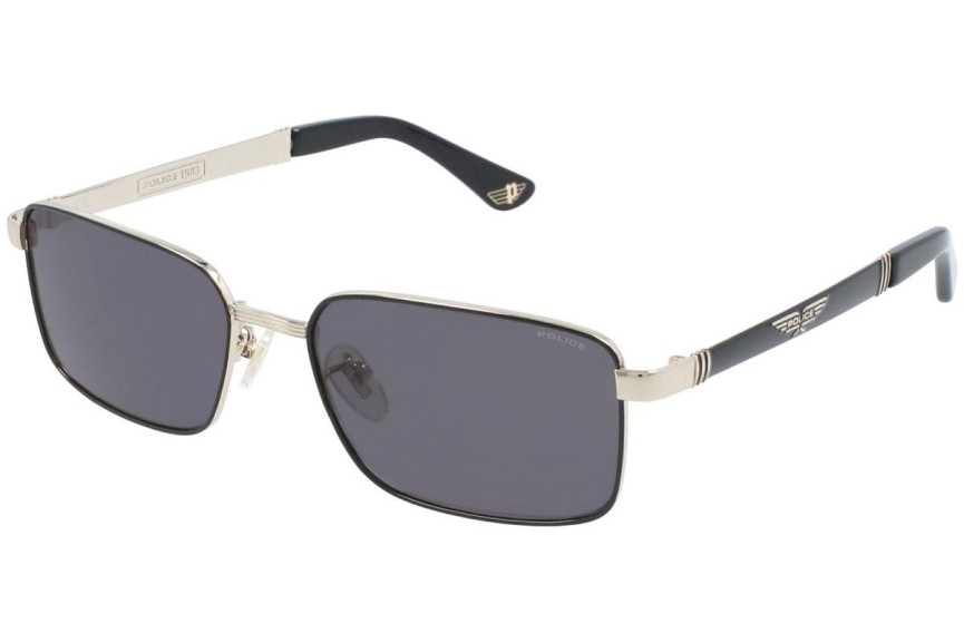 Okulary przeciwsłoneczne Police Origins 28 SPLA54 301P Polarized Prostokątne Złote