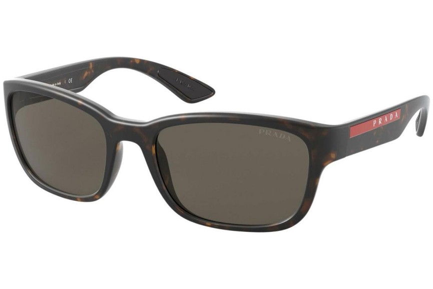 Okulary przeciwsłoneczne Prada Linea Rossa PS05VS 5645G1 Prostokątne Havana