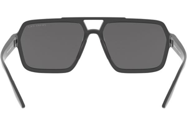 Okulary przeciwsłoneczne Prada Linea Rossa PS01XS UFK07H Polarized Prostokątne Szare