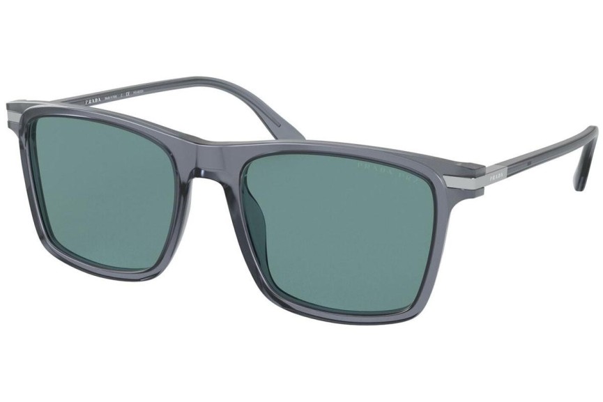 Okulary przeciwsłoneczne Prada PR19XS 01G04D Polarized Kwadratowe Szare