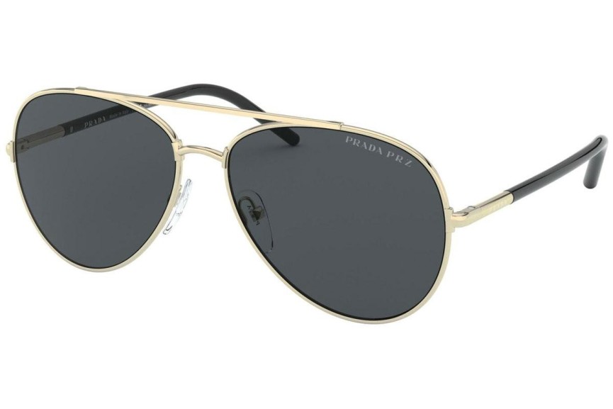 Okulary przeciwsłoneczne Prada PR66XS ZVN5Z1 Polarized Pilotki (Aviator) Złote