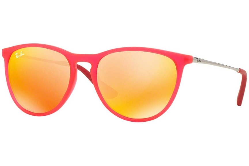 Okulary przeciwsłoneczne Ray-Ban Junior Junior Erika RJ9060S 70096Q Kwadratowe Czerwone