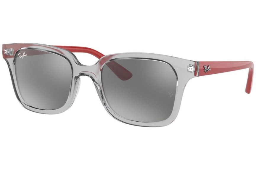 Okulary przeciwsłoneczne Ray-Ban Junior RJ9071S 70636G Kwadratowe Szare