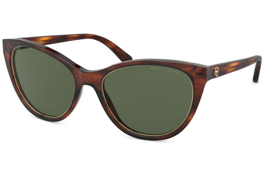 Okulary przeciwsłoneczne Ralph Lauren RL8186 500771 Kocie oczy Havana