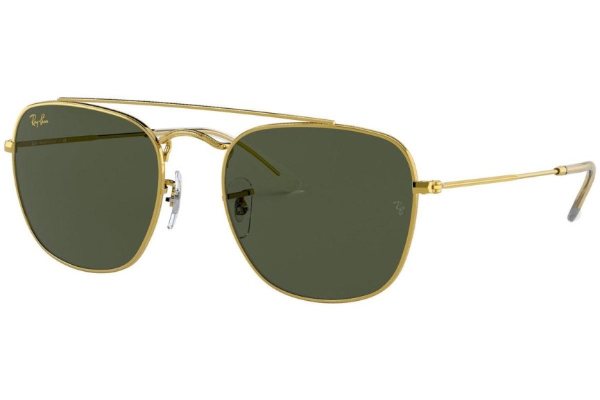 Okulary przeciwsłoneczne Ray-Ban RB3557 919631 Kwadratowe Złote