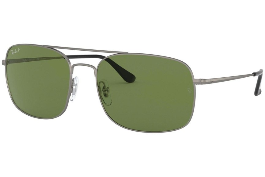 Okulary przeciwsłoneczne Ray-Ban RB3611 029/O9 Polarized Kwadratowe Szare