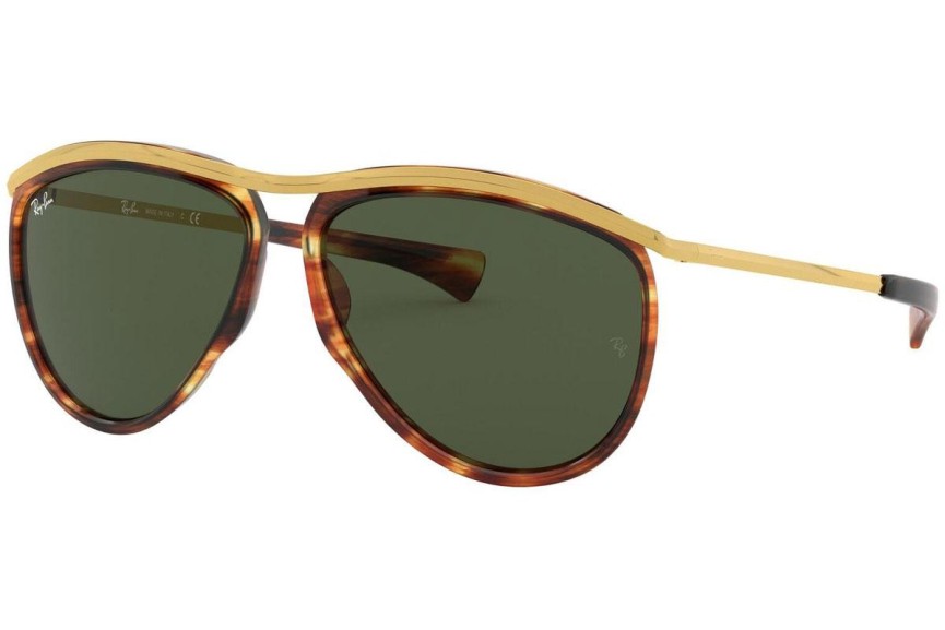 Okulary przeciwsłoneczne Ray-Ban Olympian Aviator RB2219 954/31 Pilotki (Aviator) Havana