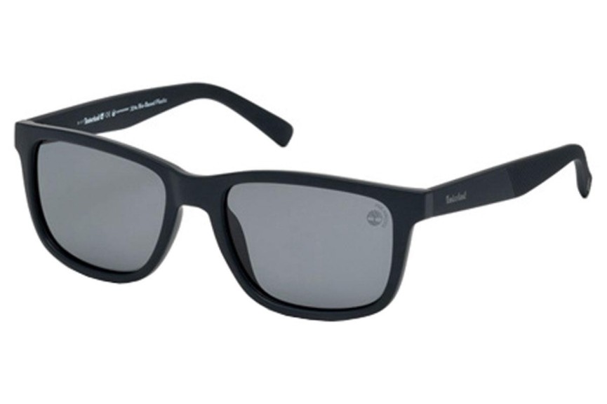 Okulary przeciwsłoneczne Timberland TB9125 91D Polarized Kwadratowe Niebieskie