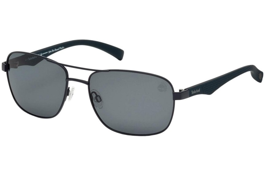 Okulary przeciwsłoneczne Timberland TB9136 91D Polarized Pilotki (Aviator) Niebieskie