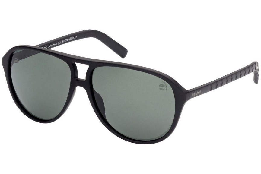 Okulary przeciwsłoneczne Timberland TB9224 02R Polarized Pilotki (Aviator) Czarne