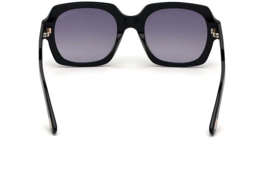 Okulary przeciwsłoneczne Tom Ford Autumn FT0660 01C Kwadratowe Czarne