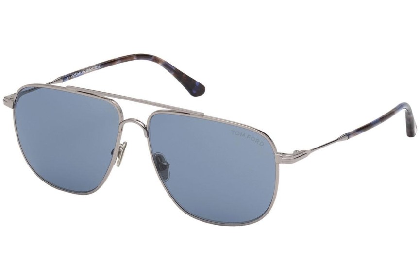 Okulary przeciwsłoneczne Tom Ford FT0815 14V Pilotki (Aviator) Srebrne