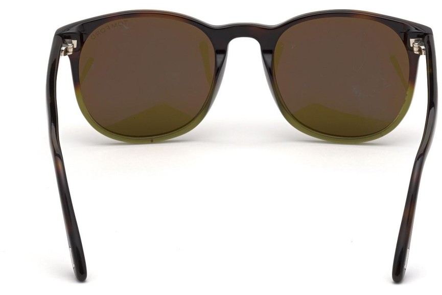 Okulary przeciwsłoneczne Tom Ford FT0858 56J Okrągłe Havana