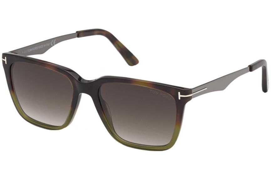 Okulary przeciwsłoneczne Tom Ford FT0862 55B Kwadratowe Havana