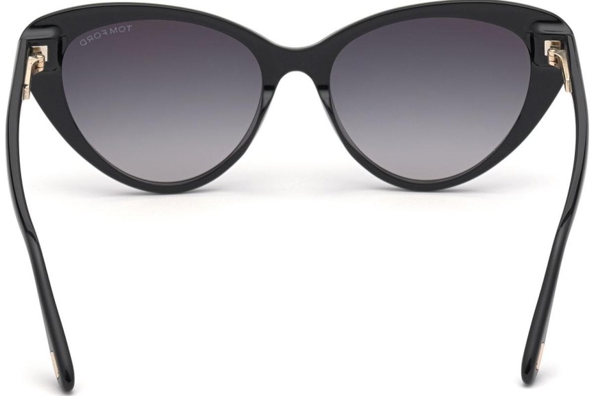 Okulary przeciwsłoneczne Tom Ford FT0869 01B Kocie oczy Czarne