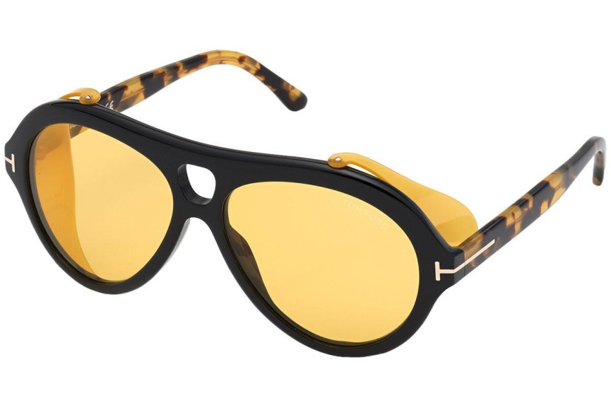 Okulary przeciwsłoneczne Tom Ford FT0882 01E Pilotki (Aviator) Czarne