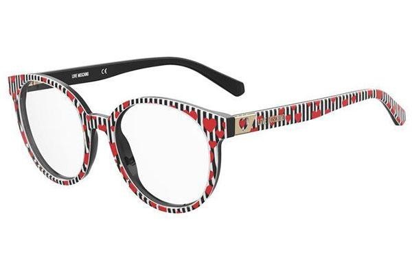 Okulary korekcyjne Love Moschino MOL584 7RM Okrągłe Czarne