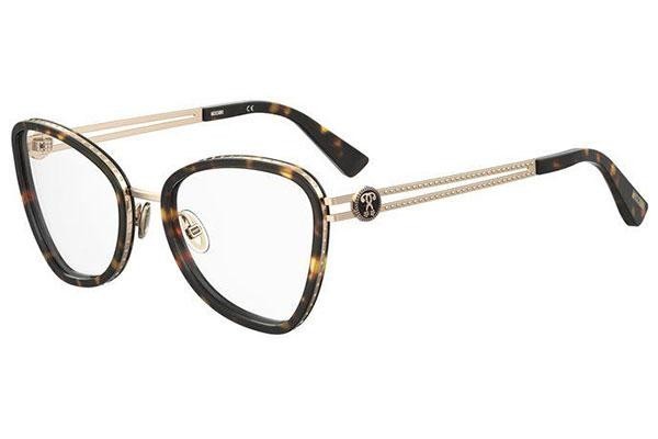 Okulary korekcyjne Moschino MOS584 086 Kocie oczy Havana