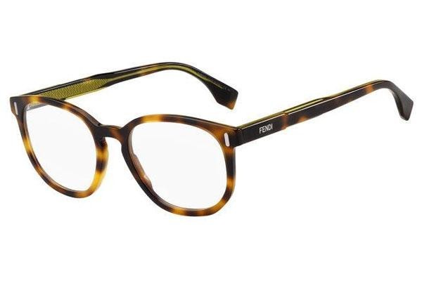 Okulary korekcyjne Fendi FFM0103 HJV Okrągłe Havana