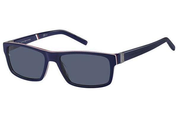 Okulary przeciwsłoneczne Tommy Hilfiger TH1798/S PJP/KU Prostokątne Niebieskie