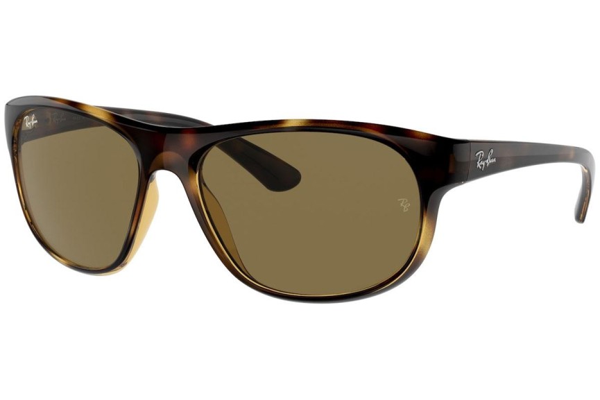 Okulary przeciwsłoneczne Ray-Ban RB4351 710/73 Owalne Havana