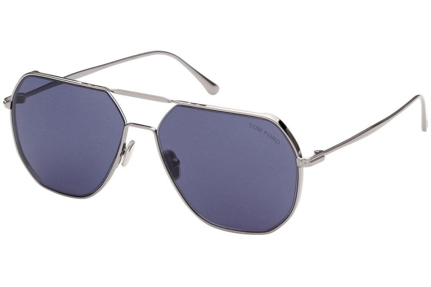 Okulary przeciwsłoneczne Tom Ford FT0852 14V Pilotki (Aviator) Srebrne