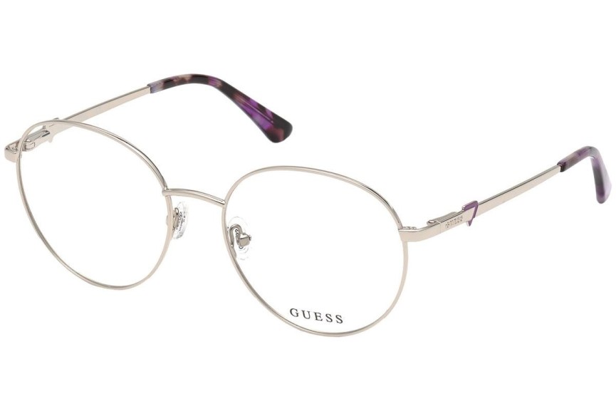 Okulary korekcyjne Guess GU2812 010 Okrągłe Srebrne