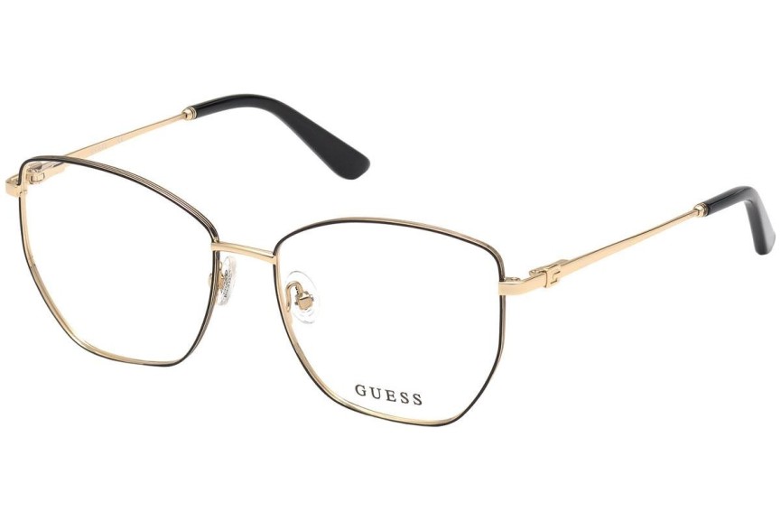 Okulary korekcyjne Guess GU2825 001 Kwadratowe Złote