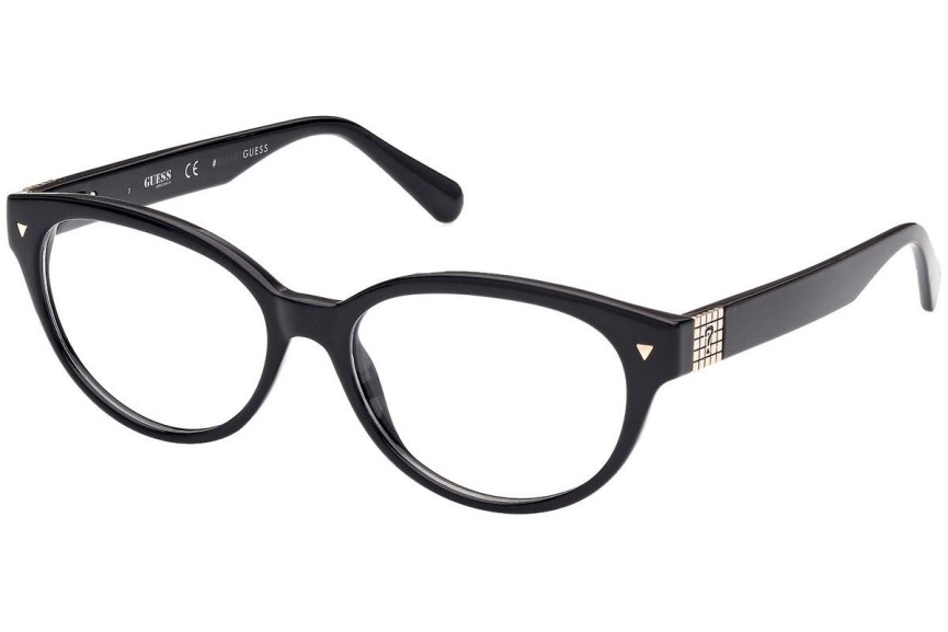 Okulary korekcyjne Guess GU8245 001 Kocie oczy Czarne