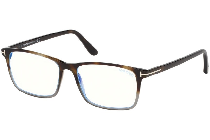 Okulary korekcyjne Tom Ford FT5584-B 056 Prostokątne Havana