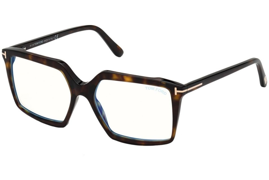 Okulary korekcyjne Tom Ford FT5689-B 052 Kwadratowe Havana