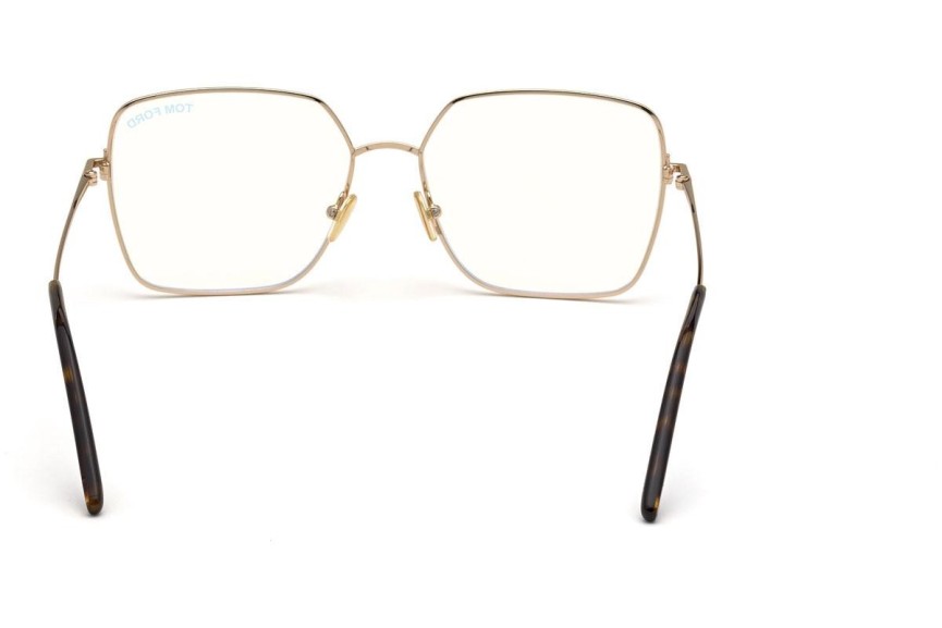 Okulary korekcyjne Tom Ford FT5739-B 028 Kwadratowe Złote