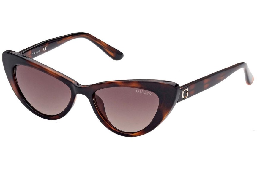 Okulary przeciwsłoneczne Guess GU9216 52F Kocie oczy Havana