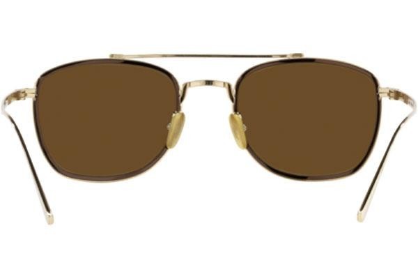 Okulary przeciwsłoneczne Persol PO5005ST 800957 Polarized Kwadratowe Złote