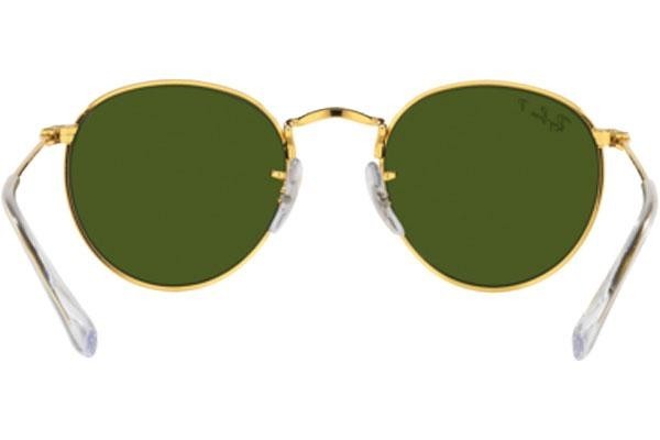 Okulary przeciwsłoneczne Ray-Ban Junior Round Junior RJ9547S 286/2P Polarized Okrągłe Złote