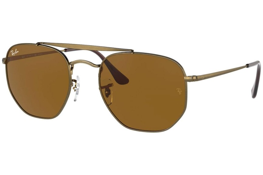 Okulary przeciwsłoneczne Ray-Ban Marshal RB3648 922833 Kwadratowe Złote