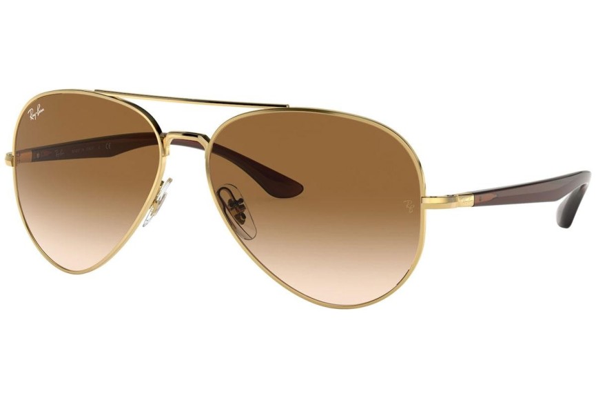 Okulary przeciwsłoneczne Ray-Ban RB3675 001/51 Pilotki (Aviator) Złote