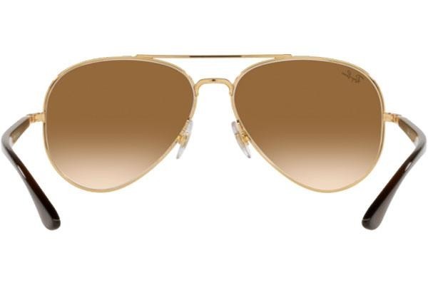 Okulary przeciwsłoneczne Ray-Ban RB3675 001/51 Pilotki (Aviator) Złote