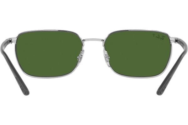 Okulary przeciwsłoneczne Ray-Ban Chromance Collection RB3684CH 003/P1 Polarized Prostokątne Srebrne