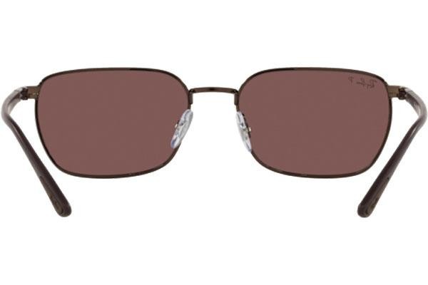 Okulary przeciwsłoneczne Ray-Ban Chromance Collection RB3684CH 014/AF Polarized Prostokątne Brązowe