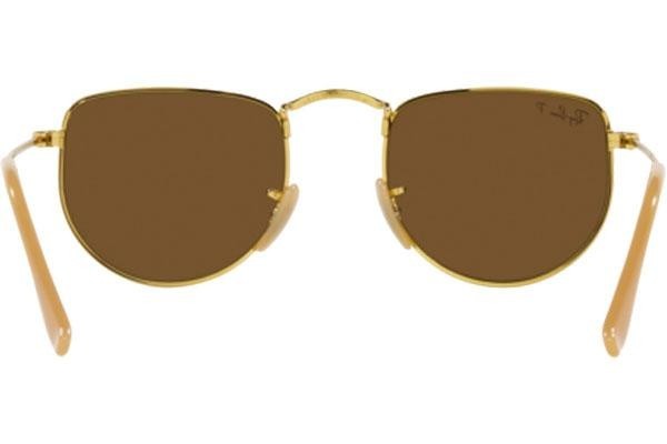 Okulary przeciwsłoneczne Ray-Ban Elon RB3958 919657 Polarized Kwadratowe Złote