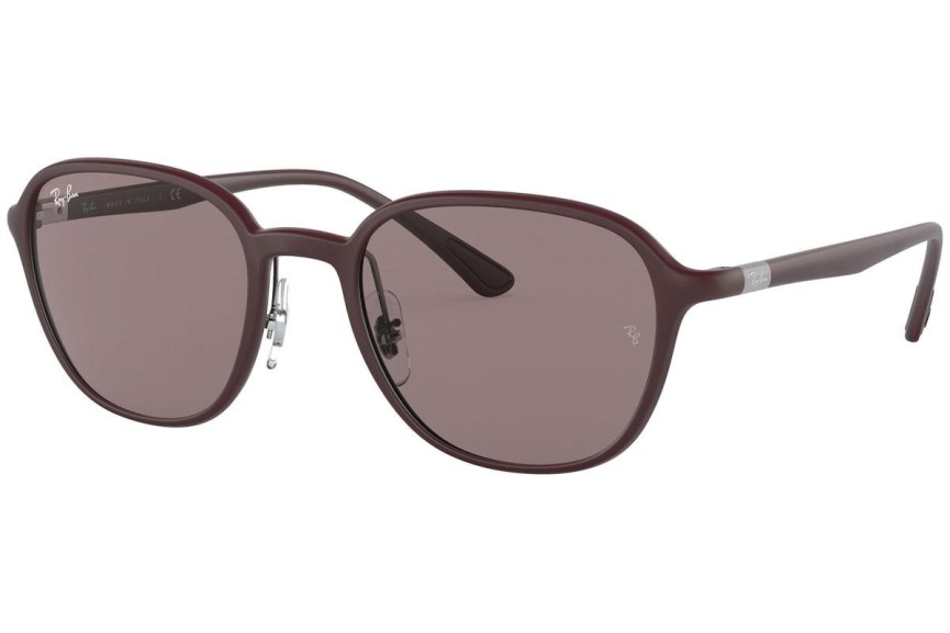 Okulary przeciwsłoneczne Ray-Ban RB4341 64457N Kwadratowe Fioletowe